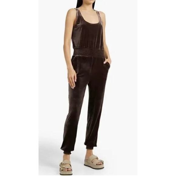 Commando Pants - Commando Velvet Tank Jumpsuit Women's Brown Size Small